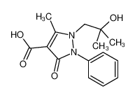 1-(2-hydroxy-2-methyl-propyl)-5-methyl-3-oxo-2-phenyl-pyrazole-4- carboxylic acid 913376-56-4