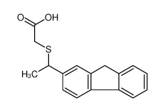 72353-29-8 spectrum, 2-[1-(9H-fluoren-2-yl)ethylsulfanyl]acetic acid