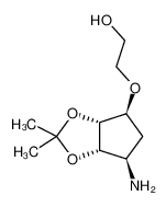 2-[[(3aR,4S,6R,6aS)-6-amino-2,2-dimethyl-4,5,6,6a-tetrahydro-3aH-cyclopenta[d][1,3]dioxol-4-yl]oxy]ethanol 274693-55-9