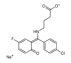 62665-96-7 structure, C17H14ClFNNaO3