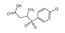 3-(4-chlorophenyl)sulfonylbutanoic acid 175205-43-3