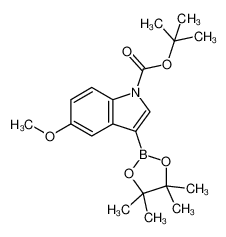 1-Boc-5-甲氧基吲哚-3-硼酸频那醇酯