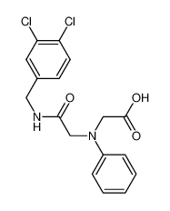 2-(N-[2-[(3,4-dichlorophenyl)methylamino]-2-oxoethyl]anilino)acetic acid 1142205-20-6