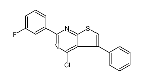 Thieno[2,3-d]pyrimidine, 4-chloro-2-(3-fluorophenyl)-5-phenyl-