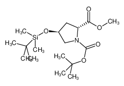 791602-89-6 4-(tert-butyldimethylsilanyloxy)-pyrrolidine-1,2-dicarboxylic acid 1-tert-butyl ester 2-methyl ester