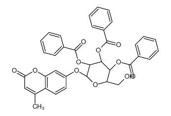 [(2R,3S,4S,5R,6S)-4,5-dibenzoyloxy-2-(hydroxymethyl)-6-(4-methyl-2-oxochromen-7-yl)oxyoxan-3-yl] benzoate 920975-59-3