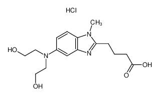 4-[1-Methyl-5-[bis(2-hydroxyethyl)amino]benzimidazolyl-(2)]butansaeure-hydrochlorid 109882-29-3