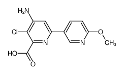 4-Amino-3-chloro-6-(6-methoxy-3-pyridinyl)pyridine-2-carboxylic acid 496852-31-4