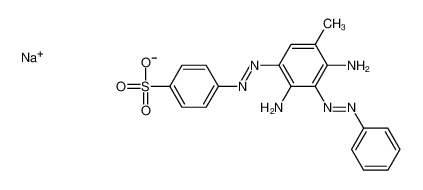 sodium,4-[(2,4-diamino-5-methyl-3-phenyldiazenylphenyl)diazenyl]benzenesulfonate 83968-65-4