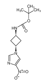 tert-butyl N-[3-(4-nitroimidazol-1-yl)cyclobutyl]carbamate 1364663-31-9