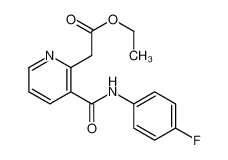 Ethyl {3-[(4-fluorophenyl)carbamoyl]-2-pyridinyl}acetate