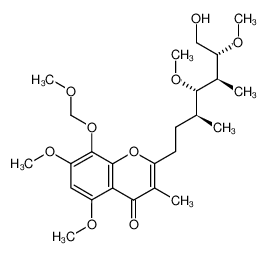 (2R,3S,4S,5S)-7-[5,7-dimethoxy-8-methoxymethoxy-3-methyl-4-oxo-4H-2-chromenyl]-2,4-dimethoxy-3,5-dimethylheptanol 276690-22-3