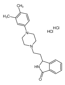 3-[2-[4-(3,4-dimethylphenyl)piperazin-1-yl]ethyl]-2,3-dihydroisoindol-1-one,dihydrochloride