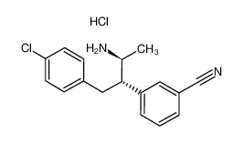 Benzonitrile, 3-[(1S,2S)-2-amino-1-[(4-chlorophenyl)methyl]propyl]-, hydrochloride (1:1) 610791-48-5