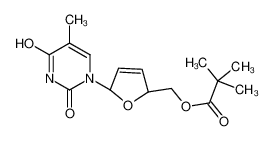 126209-27-6 [(2S,5R)-5-(5-methyl-2,4-dioxopyrimidin-1-yl)-2,5-dihydrofuran-2-yl]methyl 2,2-dimethylpropanoate