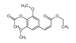 ethyl 3-(4-acetyloxy-3,5-dimethoxyphenyl)prop-2-enoate 110233-74-4