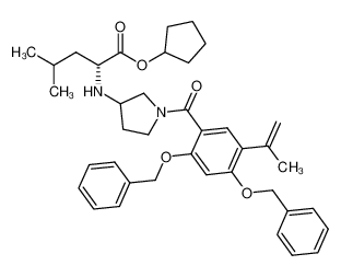 1351815-79-6 cyclopentyl N-(1-{[2,4-bis(benzyloxy)-5-(prop-1-en-2-yl)phenyl]carbonyl}pyrrolidin-3-yl)-D-leucinate