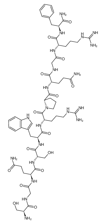 127122-98-9 structure, C57H85N21O15