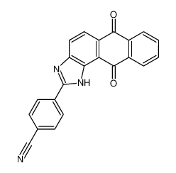 2-(4-cyanophenyl)-1H-anthra[1,2-d]imidazole-6,11-dione 1190059-23-4