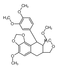 (7S,8S,9R)-9-(3,4-dimethoxyphenyl)-4-methoxy-7,8-bis(methoxymethyl)-6,7,8,9-tetrahydrobenzo[g][1,3]benzodioxole 78215-54-0