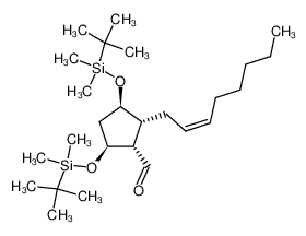 180300-30-5 (1S,2R,3R,5S)-3,5-bis((tert-butyldimethylsilyl)oxy)-2-((Z)-oct-2-en-1-yl)cyclopentane-1-carbaldehyde