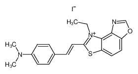 7-(4-dimethylamino-styryl)-8-ethyl-thiazolo[5',4':5,6]benzo[1,2-d]oxazolium; iodide