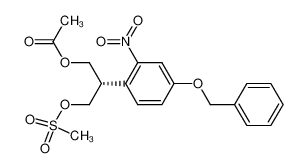 186144-33-2 spectrum, (S)-2-(4-(benzyloxy)-2-nitrophenyl)-3-((methylsulfonyl)oxy)propyl acetate