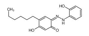 (6E)-4-hexyl-3-hydroxy-6-[(2-hydroxyphenyl)hydrazinylidene]cyclohexa-2,4-dien-1-one 18102-12-0