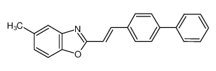 5-methyl-2-[2-(4-phenylphenyl)ethenyl]-1,3-benzoxazole 2492-03-7