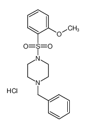 1-benzyl-4-(2-methoxyphenyl)sulfonylpiperazine,hydrochloride 864759-66-0