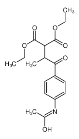 diethyl 2-[1-(4-acetamidophenyl)-1-oxopropan-2-yl]propanedioate 81937-39-5