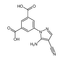 873773-67-2 5-(5-amino-4-cyanopyrazol-1-yl)benzene-1,3-dicarboxylic acid