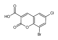 8-bromo-6-chloro-2-oxochromene-3-carboxylic acid 213749-64-5