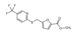 methyl 5-[[5-(trifluoromethyl)pyridin-2-yl]sulfanylmethyl]furan-2-carboxylate 239107-28-9