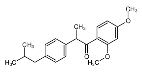 1-(2,4-二甲氧基苯基)-2-(4-异丁基苯基)-1-丙酮