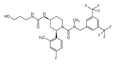 629952-80-3 structure, C27H31F7N4O3