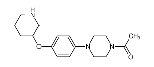 1-{4-[4-(3-Piperidinyloxy)phenyl]-1-piperazinyl}-1-ethanone 946714-68-7