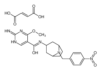 2-Amino-4-methoxy-N-[8-(4-nitrobenzyl)-8-azabicyclo[3.2.1]oct-3-y l]-5-pyrimidinecarboxamide (2E)-2-butenedioate (1:1) 84923-22-8