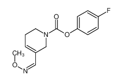 (4-fluorophenyl) 5-[(E)-methoxyiminomethyl]-3,6-dihydro-2H-pyridine-1-carboxylate 145071-43-8