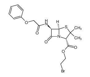 65538-78-5 spectrum, 2-bromoethyl (2S,5R,6R)-3,3-dimethyl-7-oxo-6-(2-phenoxyacetamido)-4-thia-1-azabicyclo[3.2.0]heptane-2-carboxylate