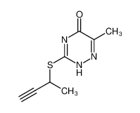 97099-90-6 spectrum, 6-Methyl-3-(1-methyl-prop-2-ynylsulfanyl)-2H-[1,2,4]triazin-5-one