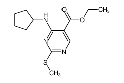 4-环戊基氨基-2-甲基磺酰基嘧啶-5-羧酸乙酯