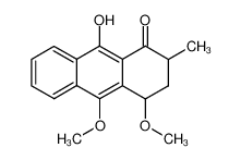 82491-37-0 spectrum, 3,4-dihydro-9-hydroxy-4,10-dimethoxy-2-methylanthracen-1(2H)-one