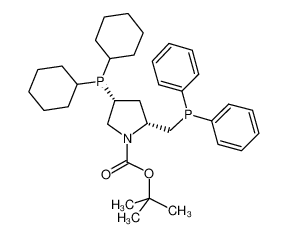 2-甲基-2-丙基4-(二环己基膦基)-2-[(二苯基膦基)甲基]-1-吡咯烷羧酸酯