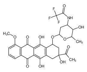 57918-22-6 structure, C29H28F3NO11