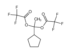 74077-04-6 1-Cyclopentyl-1,1-bis(trifluoracetoxy)ethan