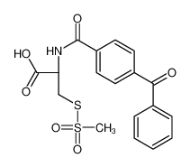 (2R)-2-[(4-benzoylbenzoyl)amino]-3-methylsulfonylsulfanylpropanoic acid 317821-69-5