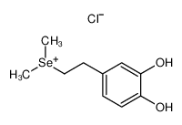 [2-(3,4-dihydroxyphenyl)ethyl]dimethylselenonium chloride 85709-88-2
