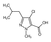 4-CHLORO-1-METHYL-3-(2-METHYLPROPYL)-1H-PYRAZOLE-5-CARBOXYLIC ACID 685513-49-9