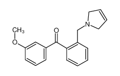 [2-(2,5-dihydropyrrol-1-ylmethyl)phenyl]-(3-methoxyphenyl)methanone 898762-87-3